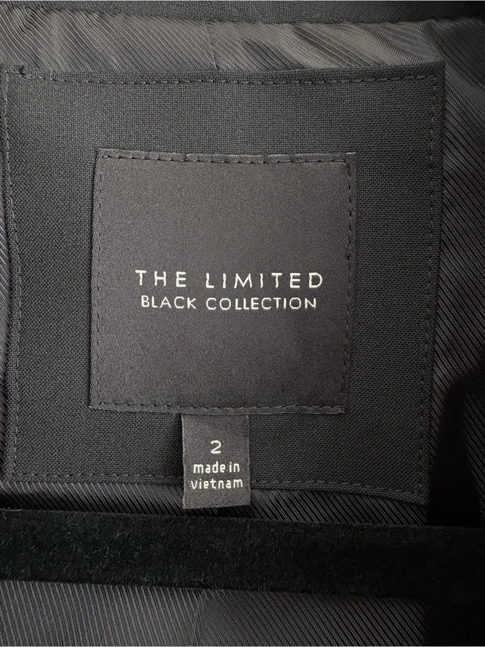 The Limited Black Women's Two-Button Tailored Blazer, Size 2